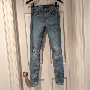 GAP Distressed True Skinny Jeans